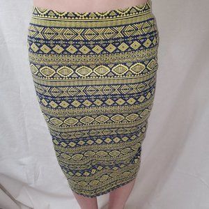 Forever 21 Graphic Print Pencil Skirt